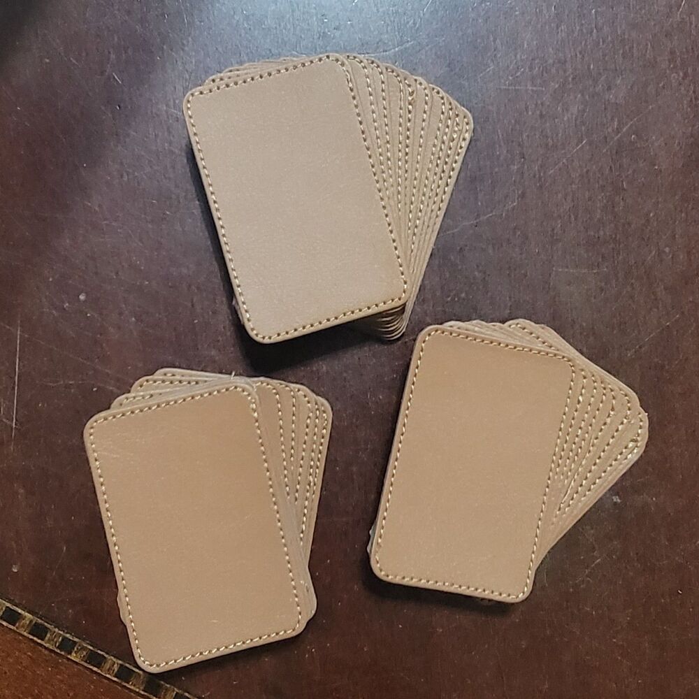 Leather Hat Patches for Laser Engraving with Heat Press Adhesive Backing Iron-on